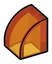 Slope Brick 1 x 1 with half-curved top