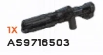 Weapon: UNSC Railgun w/ Printed Black Detail in Gray, Dark (Metallic)