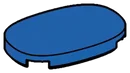 Tile 2 x 3 rounded corners in Blue