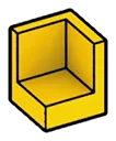Panel 1 x 1 x 1 corner in Yellow, Lemon