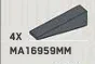 Slope 25 1 x 4 in Gray, Dark (Metallic)