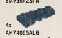 Wedge Plate 2 x 4 - Right in Gray, Dark Smoke