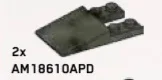 Slope plate 3 x 1 x 5 in Green, Jungle (Camo)