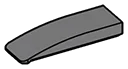 Slope tile 1 x 3 in Gray, Dark (Flake)