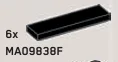 Tile 1 x 4 in Black