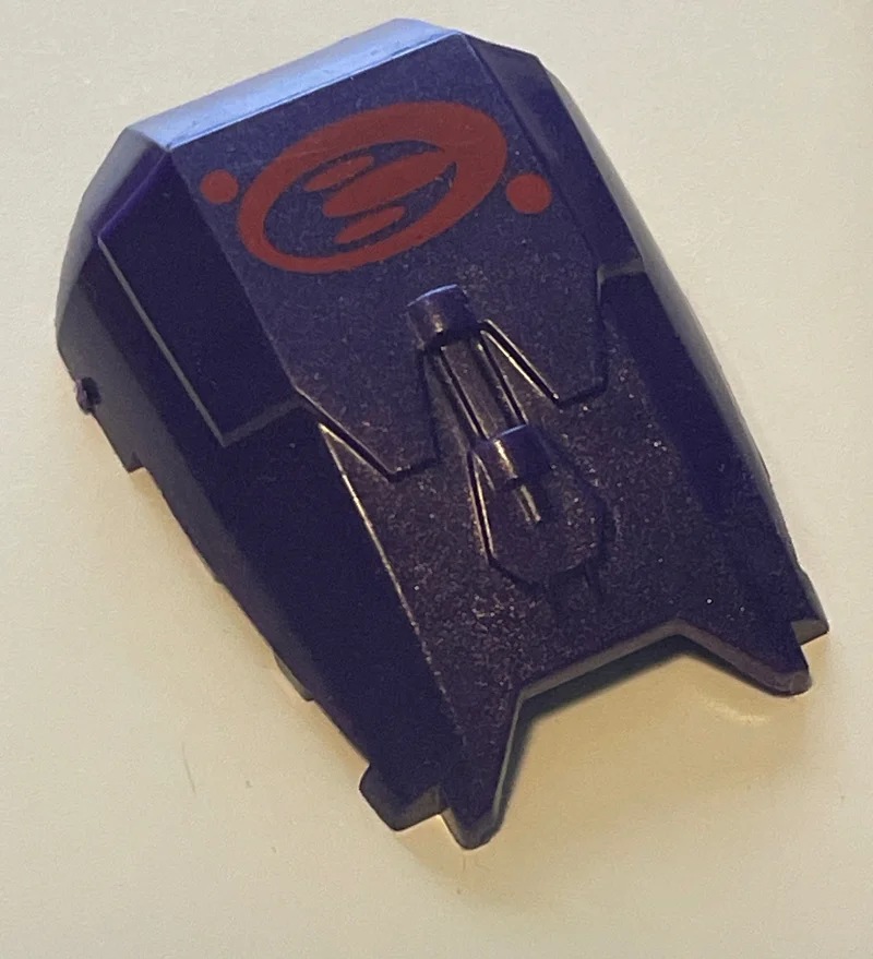 Slope 4 x 1.33 x 6 Curved, w/ Printed Orange Covenant Logo in Purple, Byzantium (Metallic)