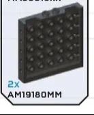 Wall 6 x 5 x 1 perforated in Gray, Dark (Metallic)