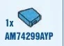 Wedge Tile 1 x 2 without corner, left