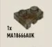 Wedge Plate 2 x 2 without right corner in Gray, Concrete (Camo)