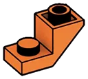 Slope Inverted 45 1 x 2 in Orange, Bright