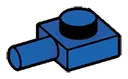 Plate Modified 1 x 1 with horizontal pin in Blue