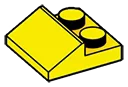Slope Plate 25 2 x 1 x 2 in Yellow, Lemon