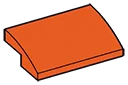 Slope tile 33 3 x 2 curved slope in Orange, Marigold