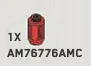 Brick 1 x 1.33 x 1 round with handle in Red, Flame