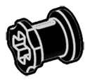 Axle bush in Black