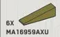 Slope 25 1 x 4 in Green, Olive Drab (Infinite Green) (Metallic)