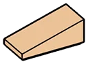 Slope brick 25 1 x 2 in Brown, Light Tan