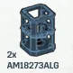 Fusion Coil - 2 x 2 x 2 Open Crate Frame in Gray, Dark Smoke