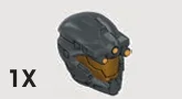 Helmet, Spartan Operator - Dark Charcoal Gray (Reach Armor) in Multicolored