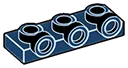 Plate 1 x 3 with three studs on side, ascending in Blue, Midnight