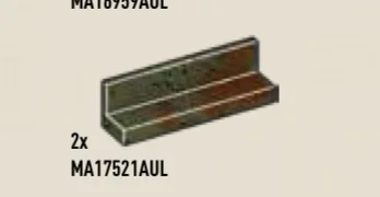Panel 1 x 1 x 4 in Green, Dark (Camo)