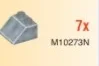 Slope brick 45 2 x 2 in Silver, Dull