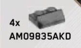 Slope plate 2 x 1 in Gray, Light Camo (Metallic)
