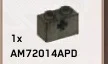 Connector Brick 1 x 2 with axle hole in Green, Jungle (Camo)