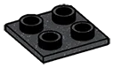 Tile 2 x 2 inverse in Metal, Iron (Metallic)