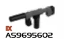Weapon, Firearm: SMG, suppressed, black with dark grey detail in Multicolored
