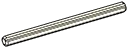 Connector: Axle in White, Bleached Bone
