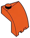 Slope brick 45 2 x 2 skewed forward, curved right in Orange, Marigold