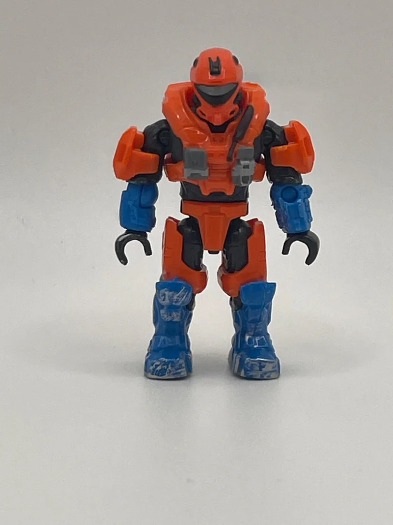 Figure, Halo: Series 12 - Spartan Recon - (Reach Armor, Orange / Blue)