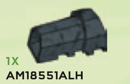 Engine component: intake turbine 3 x 1.67 x 5 right in Gray, Dark (Camo)