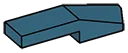 Wedge 1 x 4 with Tapered Edge Right