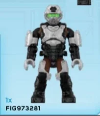 Figure, Halo: UNSC Marine - Black/Silver/Brown (Halo 4/5)
