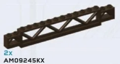 Wall 16 x 2 x 1 with cylindrical crossbeams