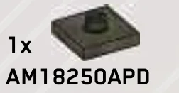 Turntable Tile 2 x 2 w/ Short Vertical Axle Pin in Green, Jungle (Camo)