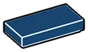 Tile 1 x 2 in Blue, Midnight