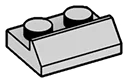 Slope plate 2 x 1 in Gray, Dull