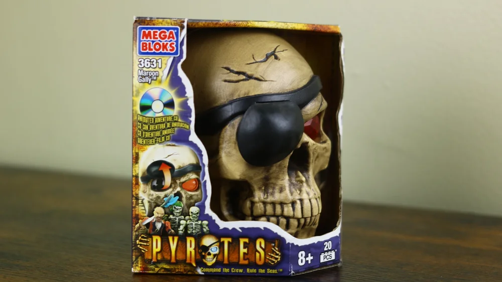 Miscellaneous: themed packaging, skull, front with black bandana