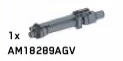 Weapon, Vehicle: 25mm gun on small connector pin in Gray, Light (Metallic)