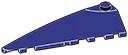Slope brick 2 x 7 with tapered round point, left in Blue, Dark Slate