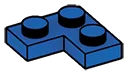 Plate 2 x 2 corner in Blue