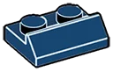 Slope plate 2 x 1 in Blue, Midnight