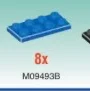 Plate 2 x 4 in Blue
