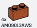 Brick 1 x 2 in Brown, Rust