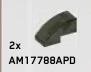 Slope 1 x 1 x 2 Curved in Green, Jungle (Camo)