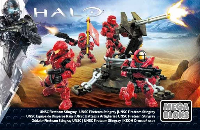 Instruction booklet for DLB95 UNSC Fireteam Stingray