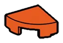 Tile 1 x 1 quarter round in Orange, Marigold